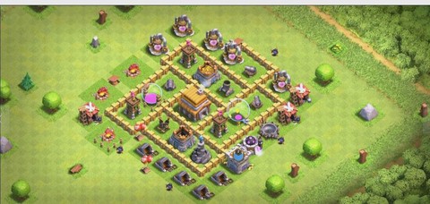 五本部落冲突怎么摆[图1]