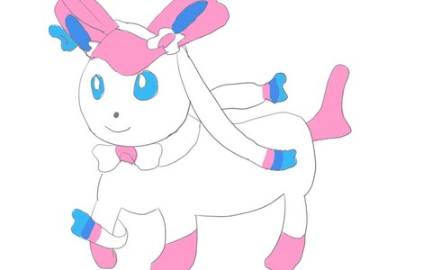 神奇宝贝伊布怎么画[图1]